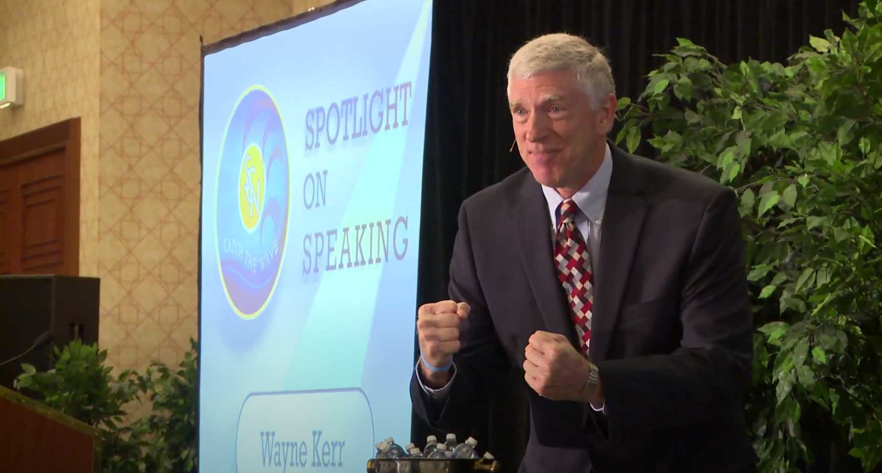 Dr. Wayne Kerr speaking presentation video